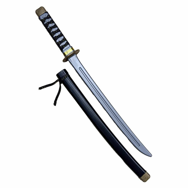 Large Katana style plastic sword with scabbard for Japanese ninja fancy dress costumes