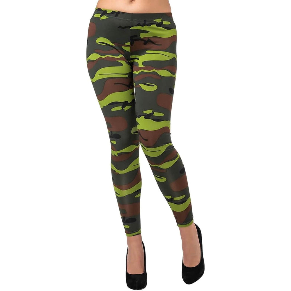 Camouflage Leggings Soldier Military Army Fancy Dress Accessory