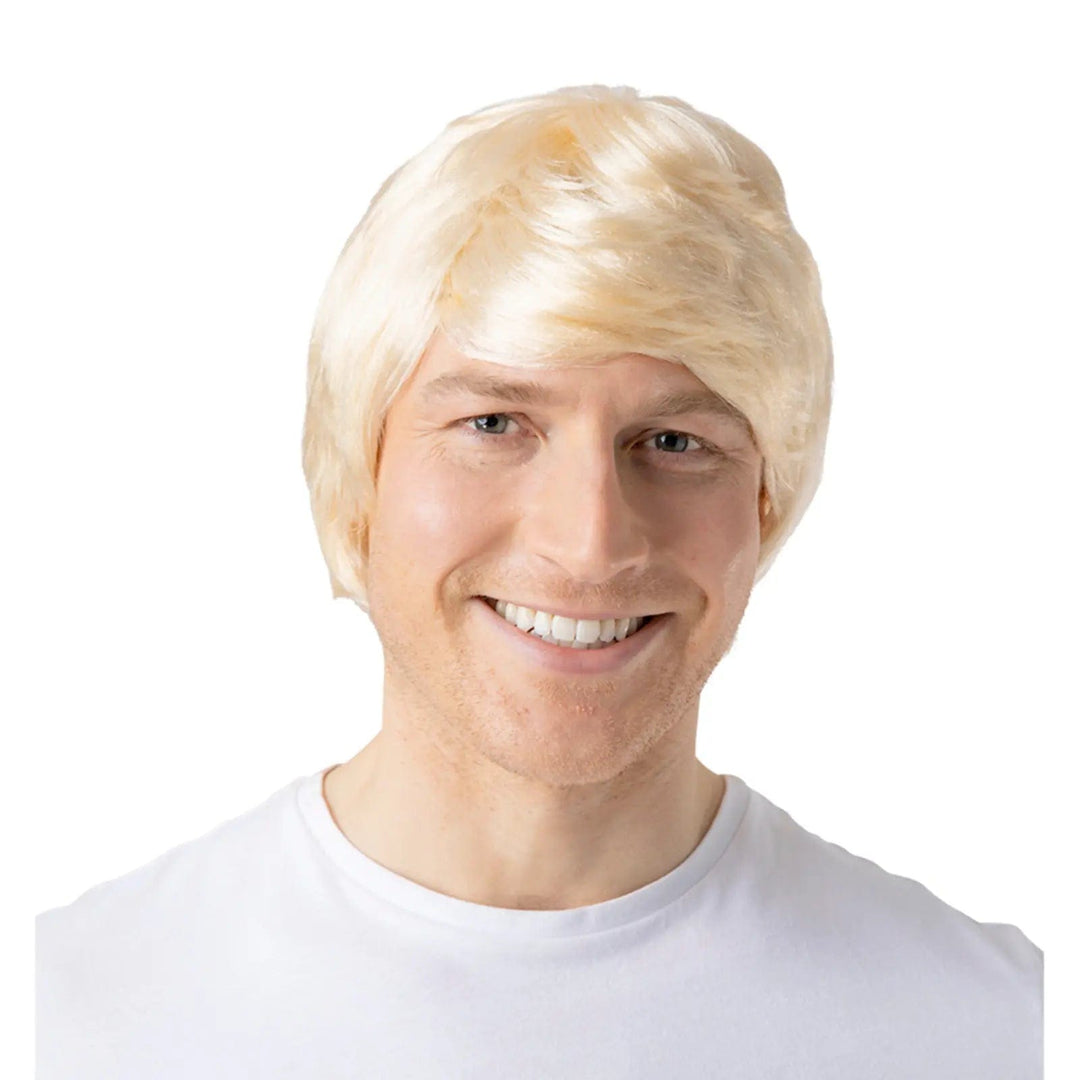 Cool Guy Wig Blonde Hawaiian Surfer Hair Beach Fancy Dress