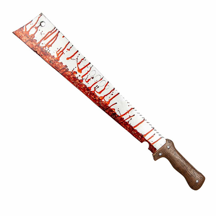 Adults Realistic Bloody Machete Plastic Halloween Prop 66cm