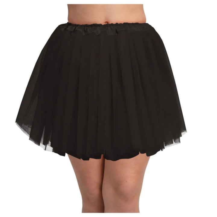 Long black tutu ballet skirt for 80s fancy dress costumes