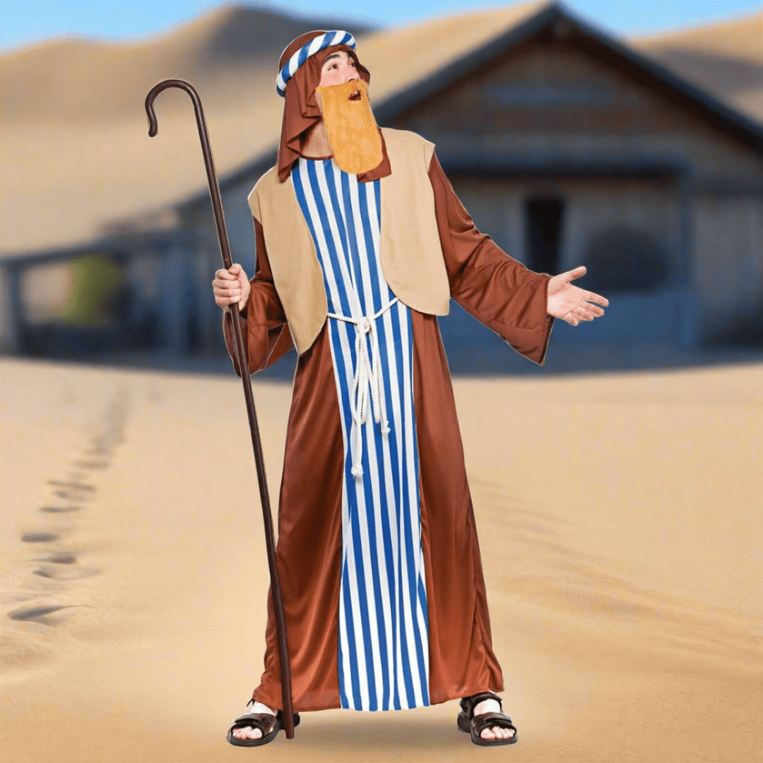 Joseph Adults Nativity Play Mens Christmas Costume One Size