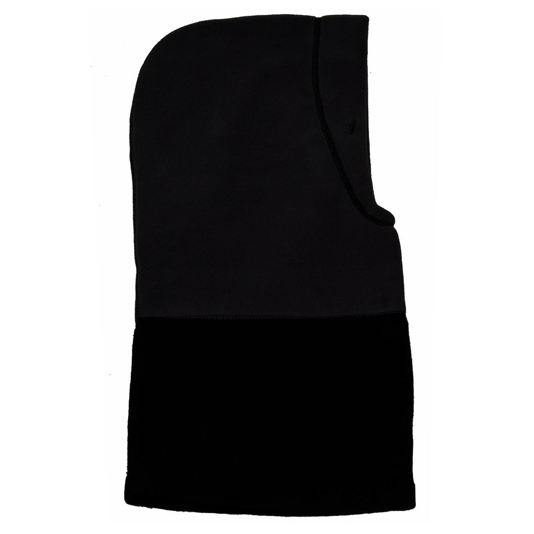 Black fleece polar hood for children