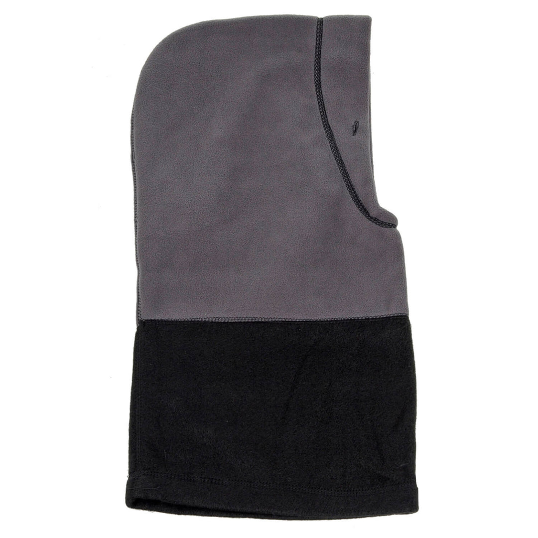 Gray and black balaclava on a white background