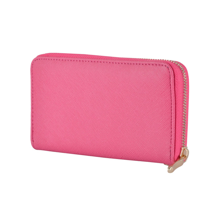 Bulk Pack of 12 Britt Faux Leather Purse 6 Card Pockets Wrist Strap