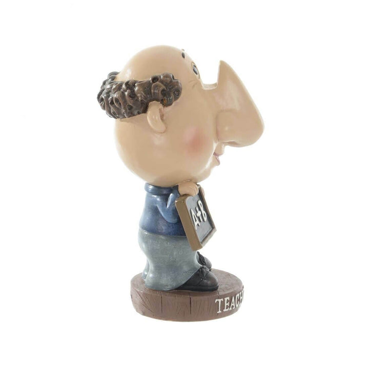 Side profile of a teacher glasses holder on a white background