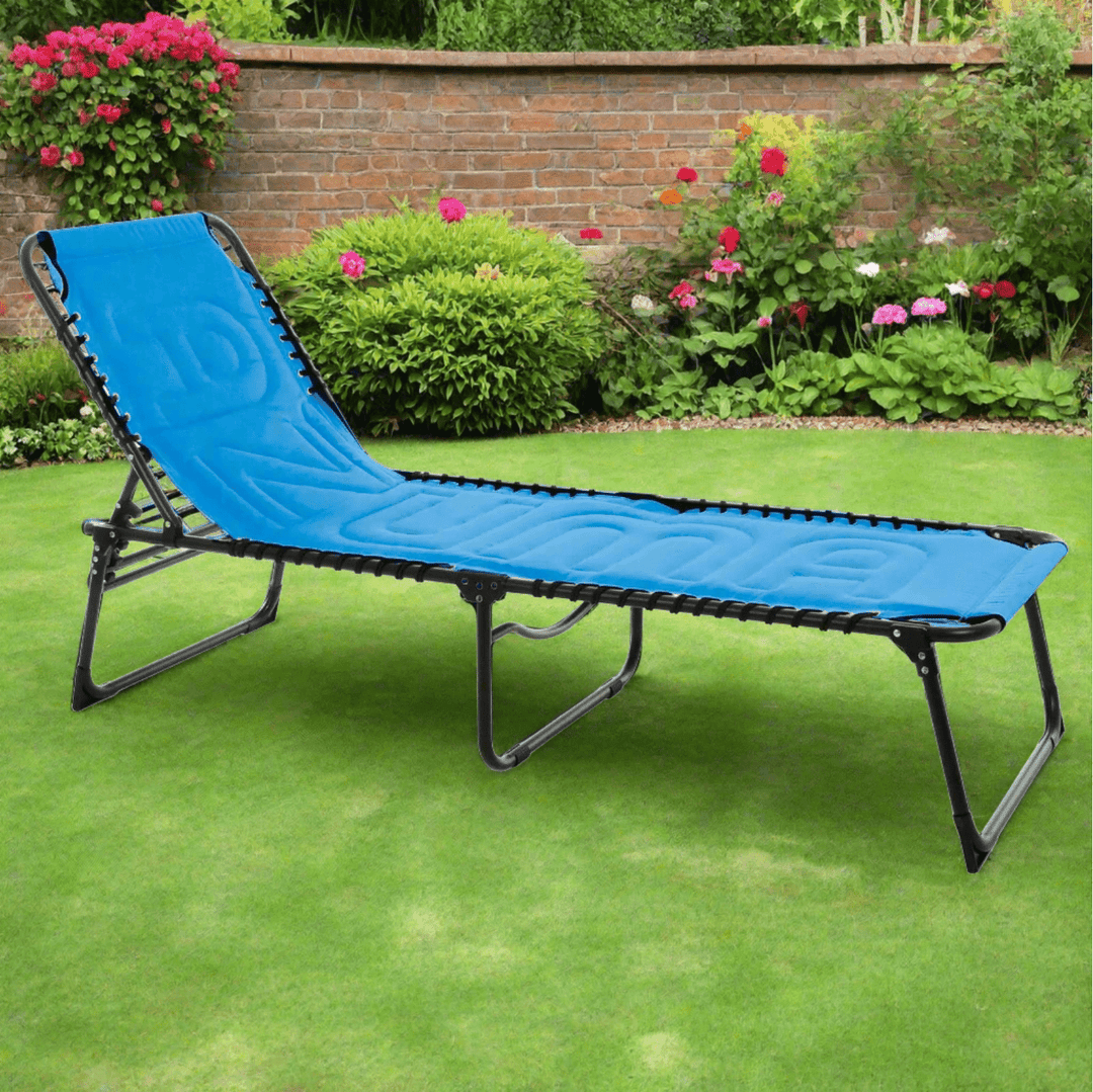 Azuma Padded Sun Lounger Garden Seat Folding Recliner