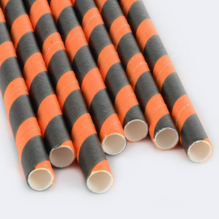 250 Eco Friendly Recyclable Paper Straws Bright Colours