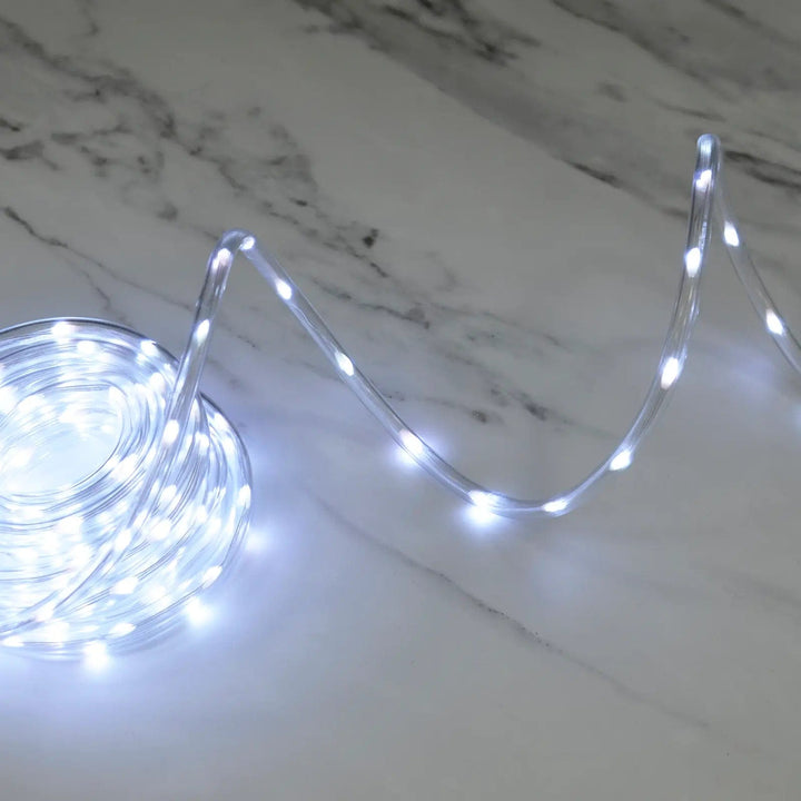 Christmas rope light with cool white LEDs