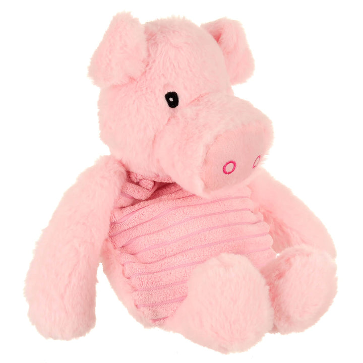 pink pig plush heat pack on a white background