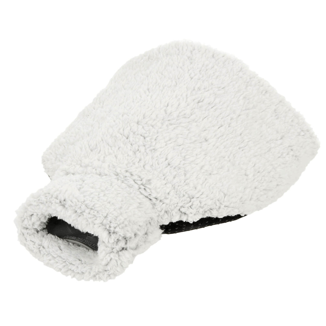 Foot Warmer Slipper Hot Water Bottle Grey Sherpa Fleece Cover