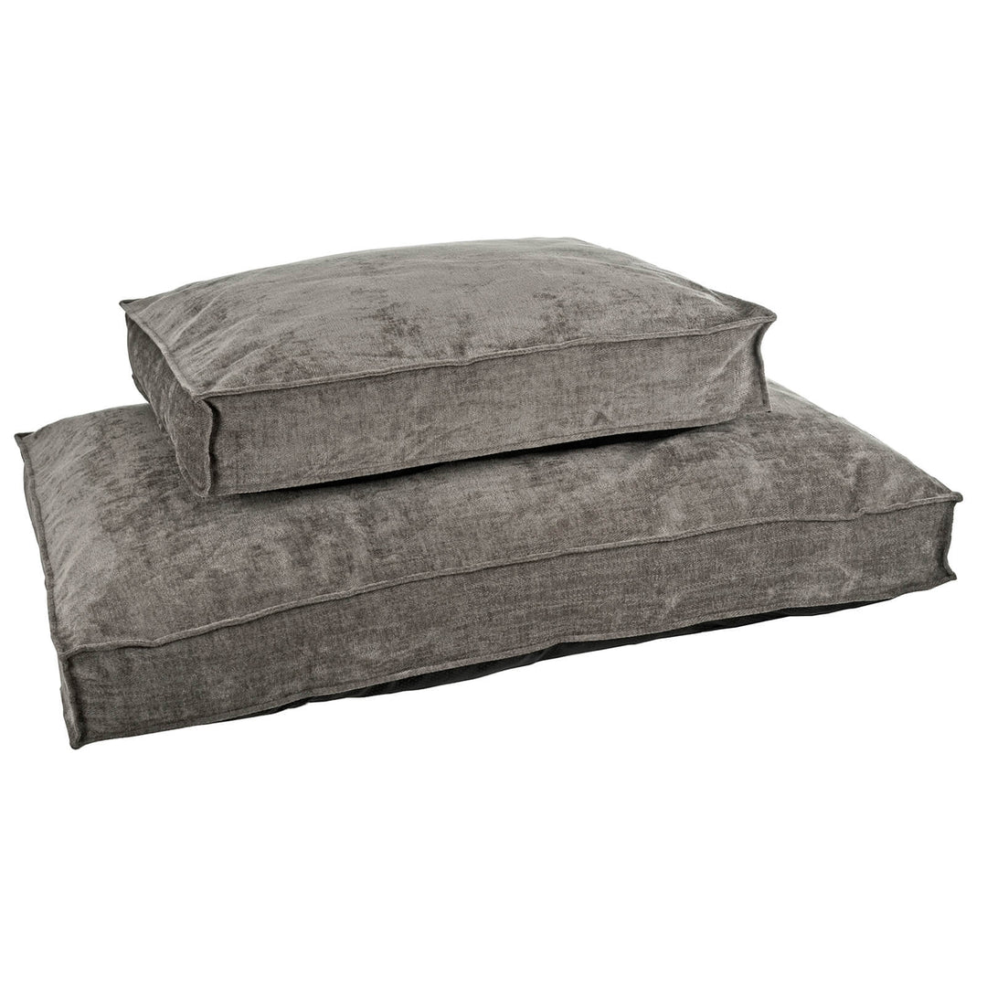 Luxury Pet Bed Dog Mattress Soft Fill Grey Chenille Fabric