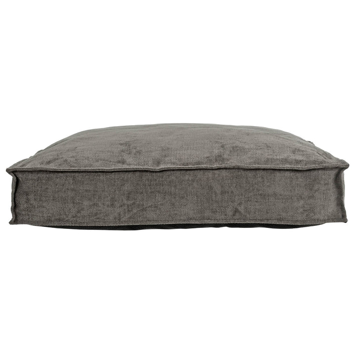 Luxury Pet Bed Dog Mattress Soft Fill Grey Chenille Fabric