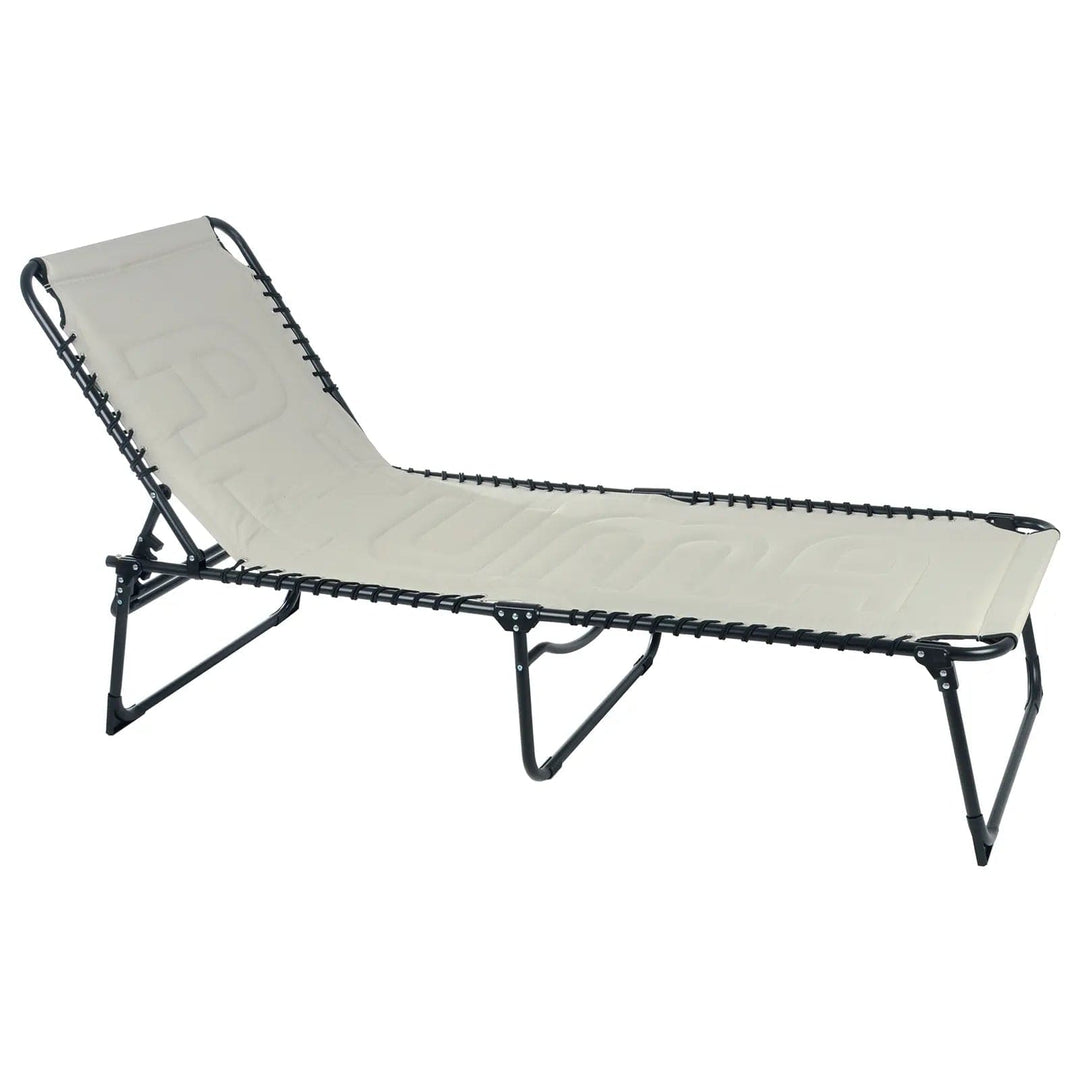 Azuma Extra Large Padded Sun Lounger Garden Recliner Folding Seat