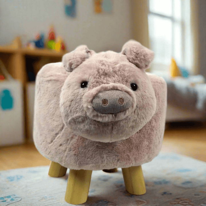 Pig Styled Stool in a Childs play room