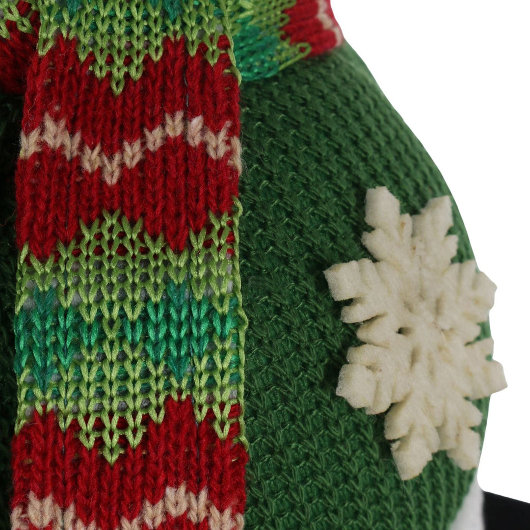 Plush Fabric Christmas Stocking Hanger Santa Snowman Holder Hook