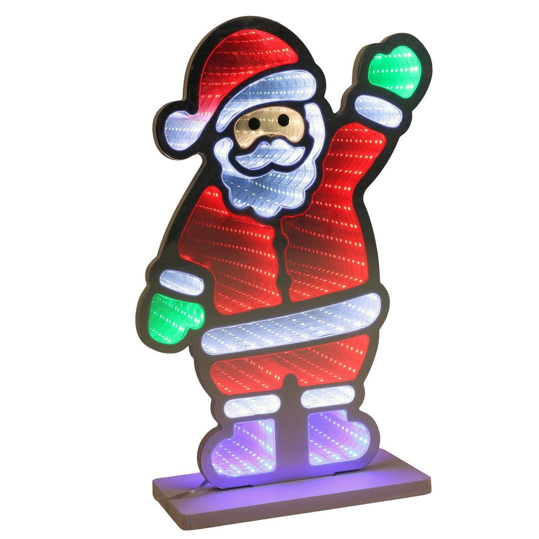 LED light-up Santa Claus figure on a white background