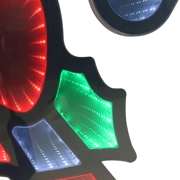 Christmas Infinity Mirror Decoration Double Sided LED Light 60cm