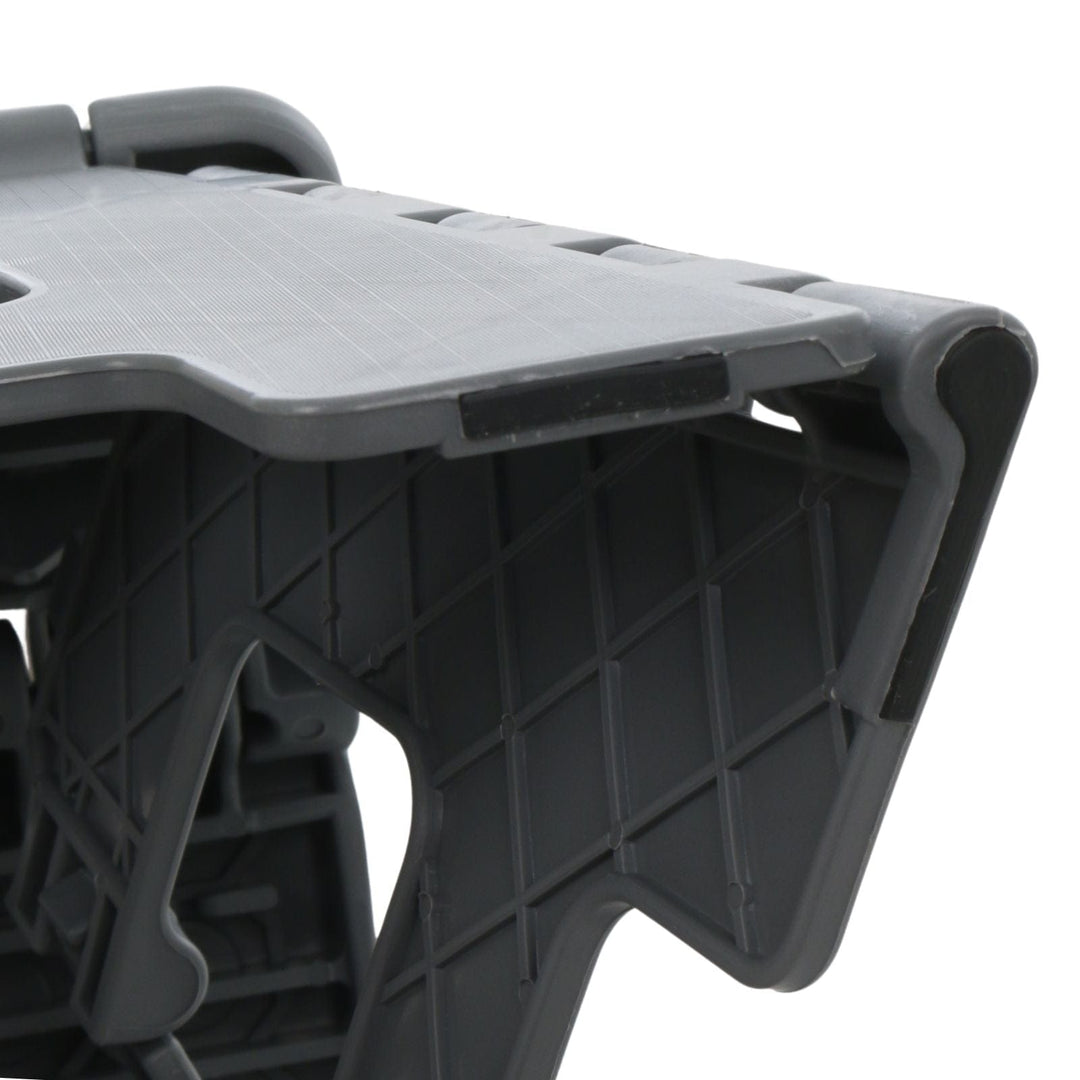 22cm Folding Step Stool Grey Platform Portable Carry Handle Plastic