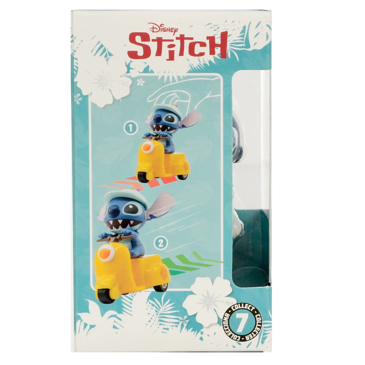 Side of the pack of Disney Stitch Zoom Hero collectible pull back