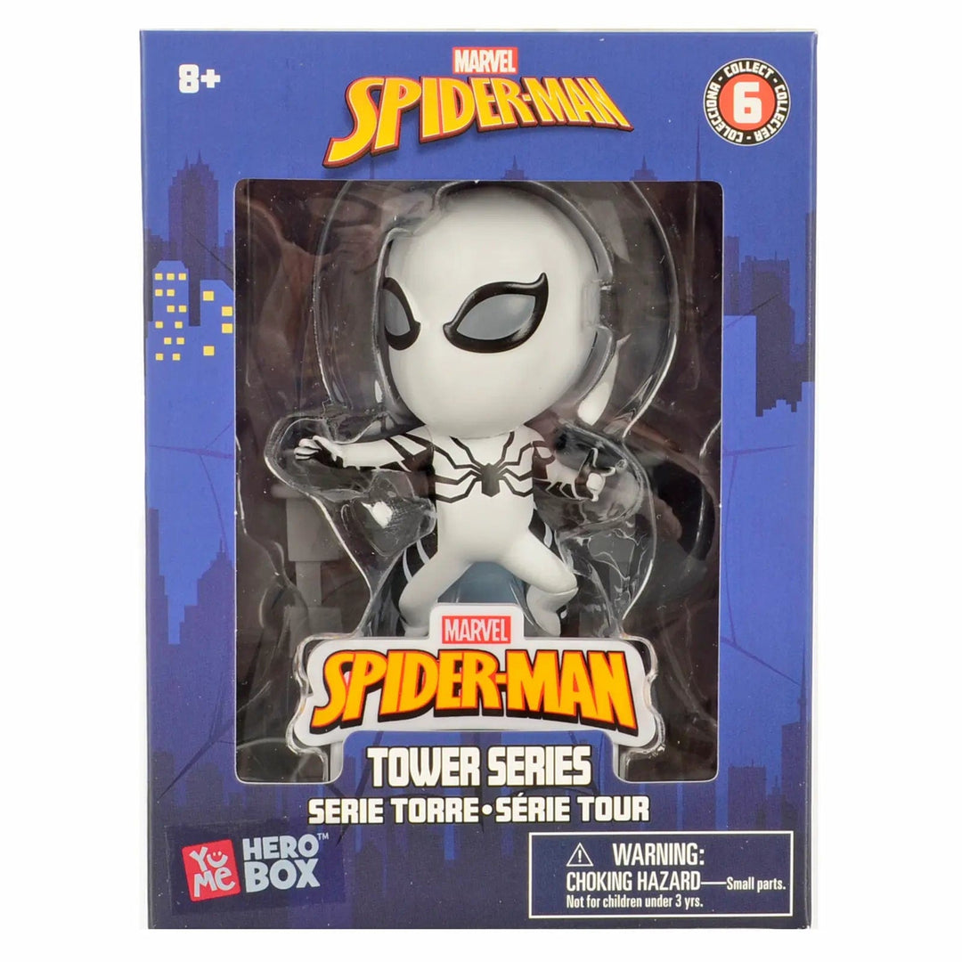 Future Foundation Spiderman tower series collectible figure in window box packaging