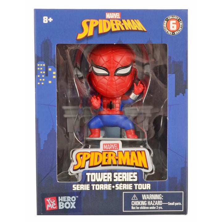 Japanese Spiderman tower series collectible figure in window box packaging