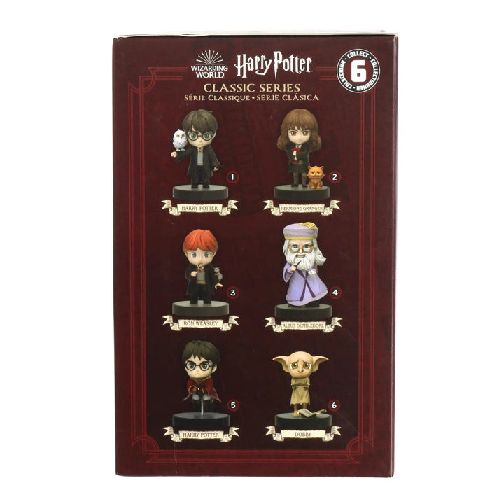 Side panel of box packaging for Harry Potter collectible figure