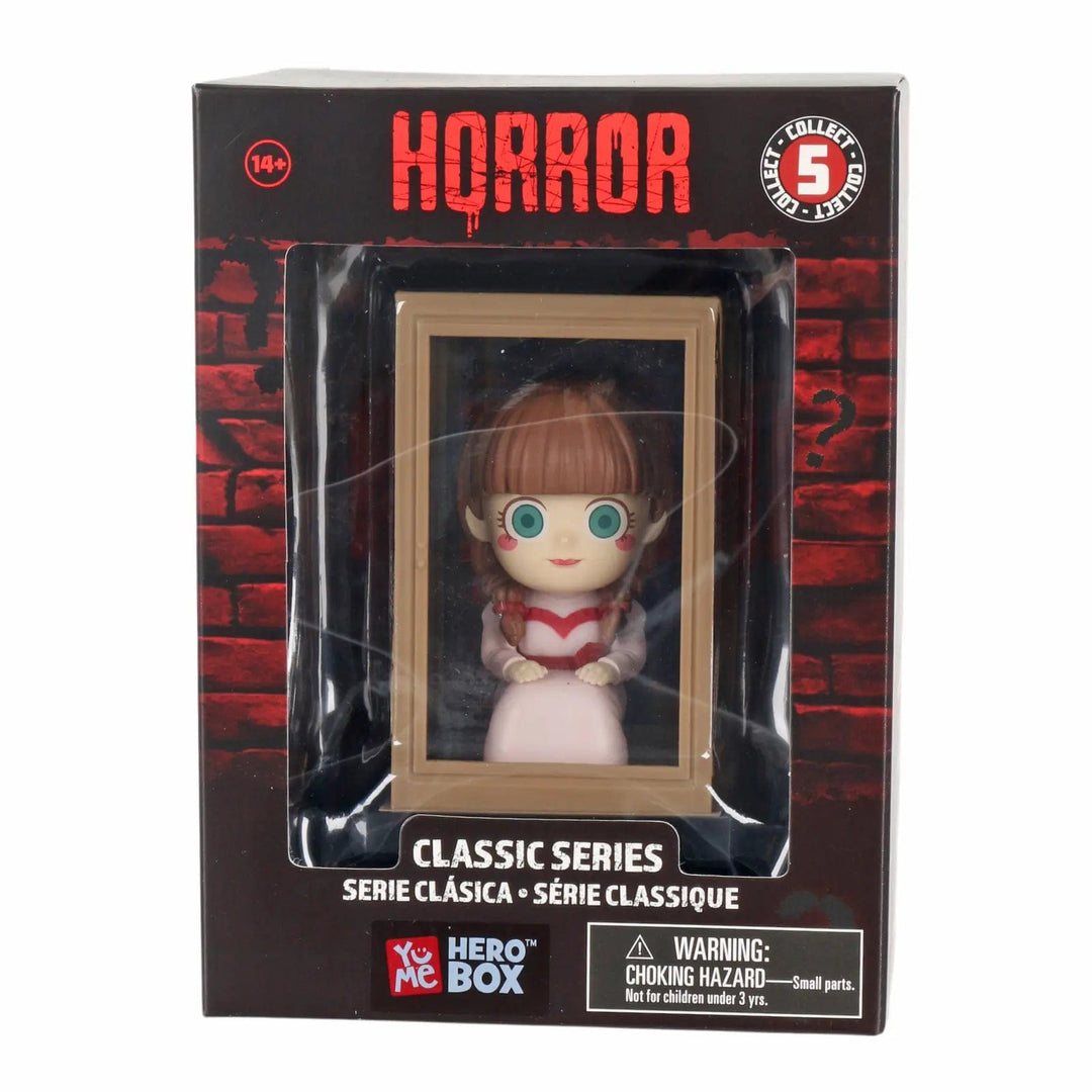 Annabelle Horror figure in box packaging from the YuMe Hero Box Classic Series