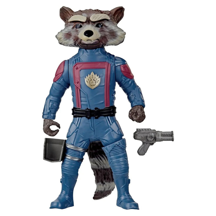 Outrageous Rocket action figure from Guardians of the Galaxy, with blaster