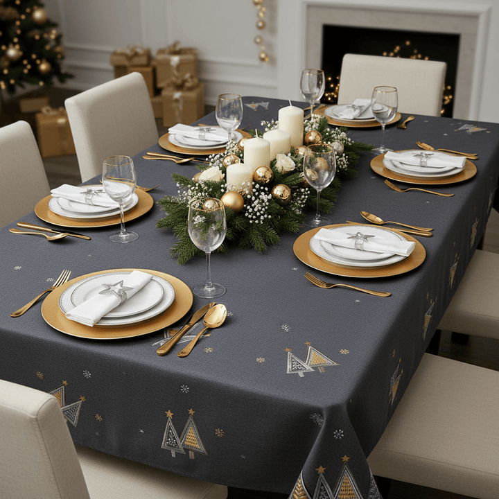 Fabric Christmas Tablecloths Table Covers / Napkins