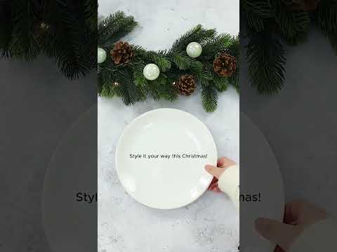 6ft Pre-Lit Green Christmas Garland Indoor/Outdoor With Timer