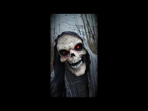 6ft Animated Graveyard Grim Reaper Figure Lights Sounds Decoration