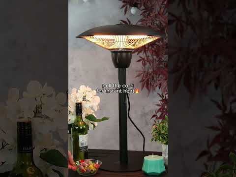 Azuma 1500w Patio Heater Halogen Tube Outdoor Electric Heater