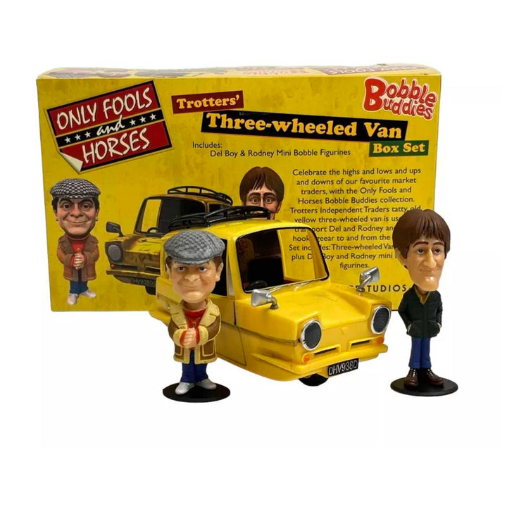 Only Fools and Horses Bobble Head Buddies Trotters’ Three-Wheeled Van Box Set