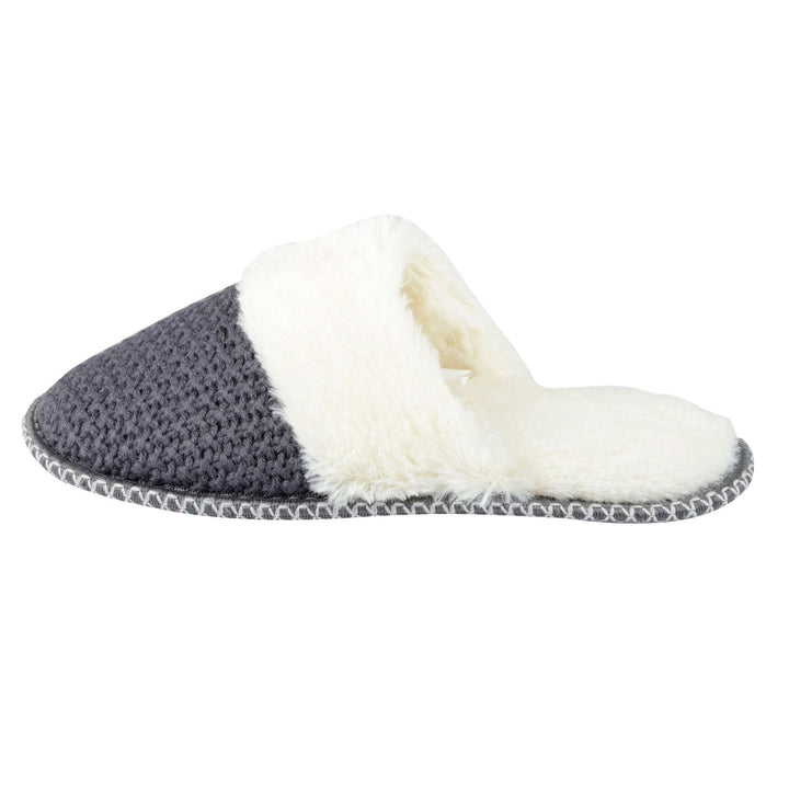 Valentina Knitted Mule Womens Slippers With Fleece Lining