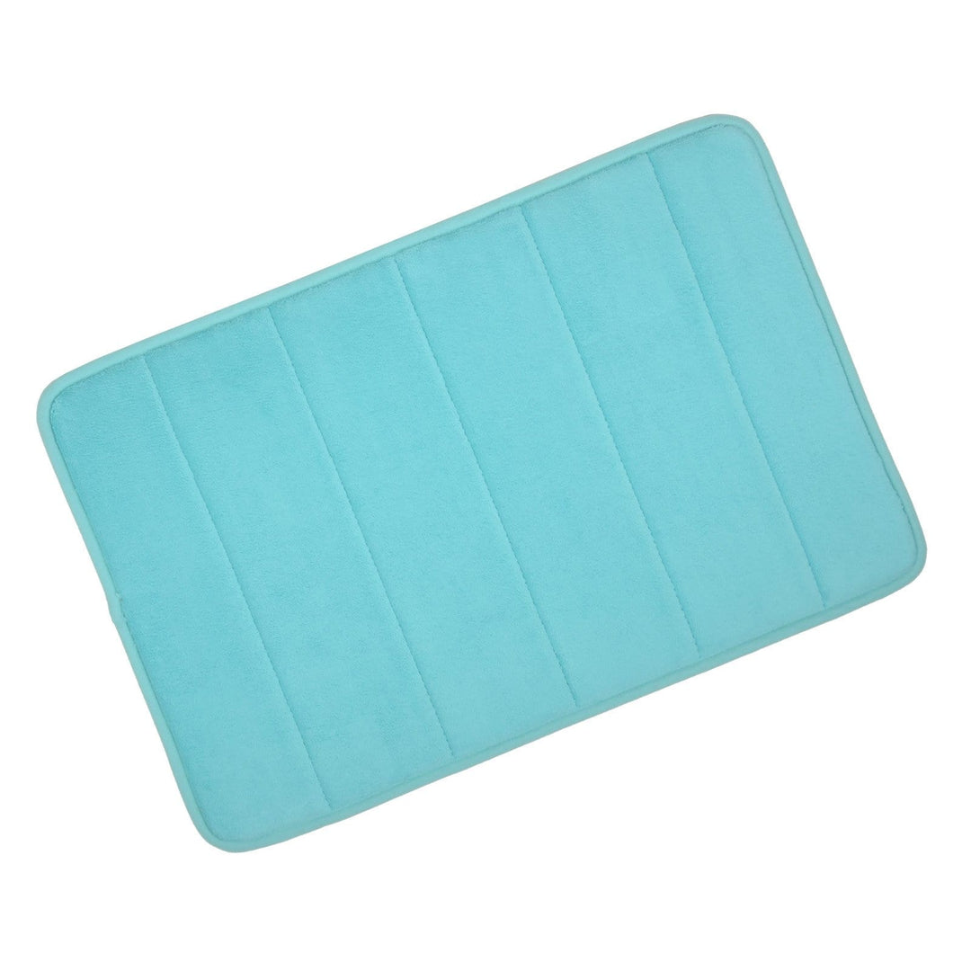 Microfibre Memory Foam Non Slip Bathroom Bath Shower Mat Lagoon / 50x80cm