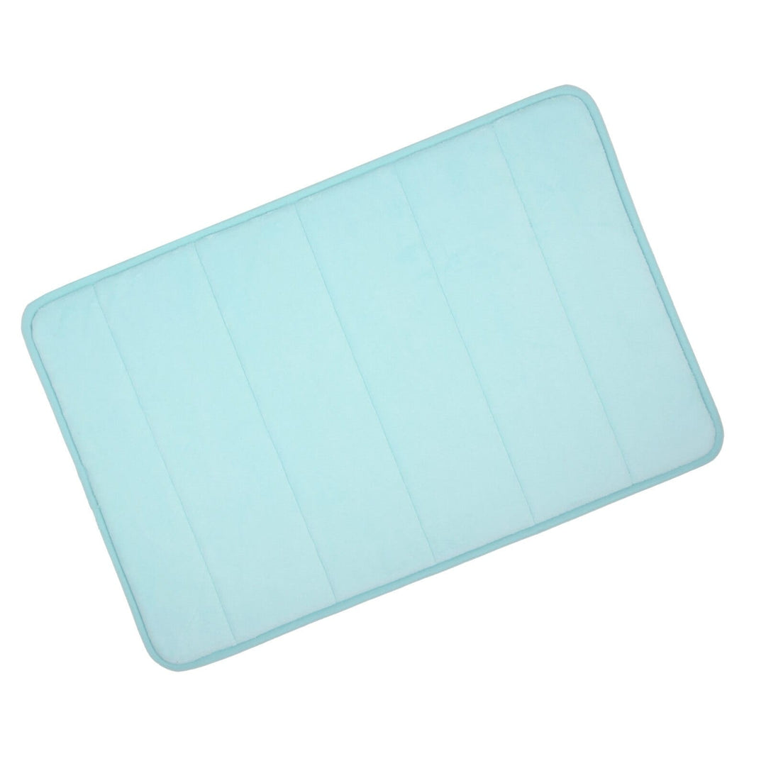 Microfibre Memory Foam Non Slip Bathroom Bath Shower Mat Ice / 50x80cm