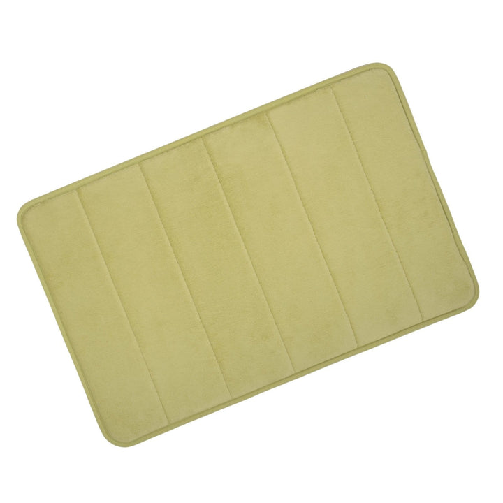 Microfibre Memory Foam Non Slip Bathroom Bath Shower Mat Olive / 50x80cm