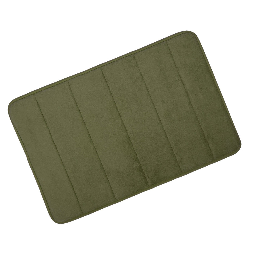 Microfibre Memory Foam Non Slip Bathroom Bath Shower Mat Moss / 50x80cm