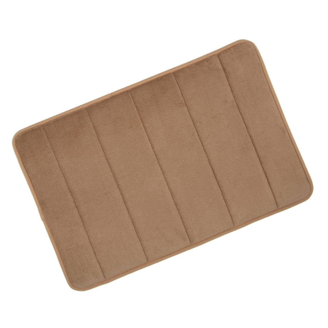 Microfibre Memory Foam Non Slip Bathroom Bath Shower Mat Mocha / 50x80cm