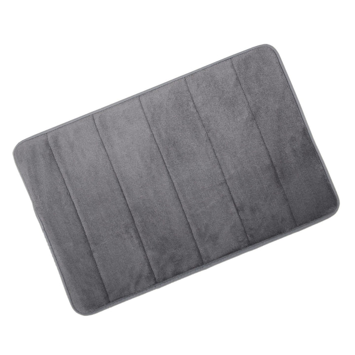 Microfibre Memory Foam Non Slip Bathroom Bath Shower Mat Slate / 50x80cm