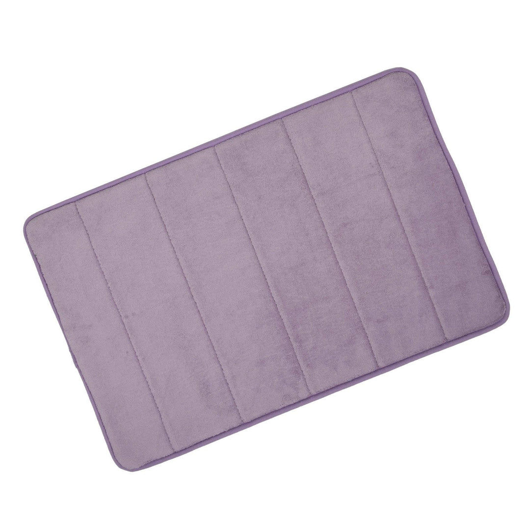 Microfibre Memory Foam Non Slip Bathroom Bath Shower Mat Lavender / 50x80cm