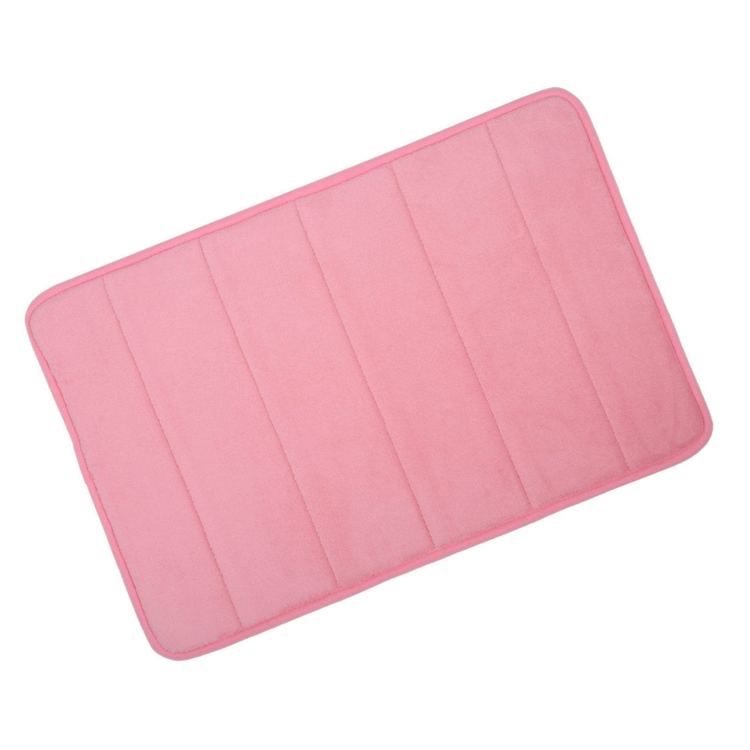 Microfibre Memory Foam Non Slip Bathroom Bath Shower Mat Blush / 50x80cm