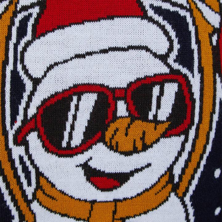 Mens Weightlifting Snowman Sexy &amp; I Snow It Christmas Jumper