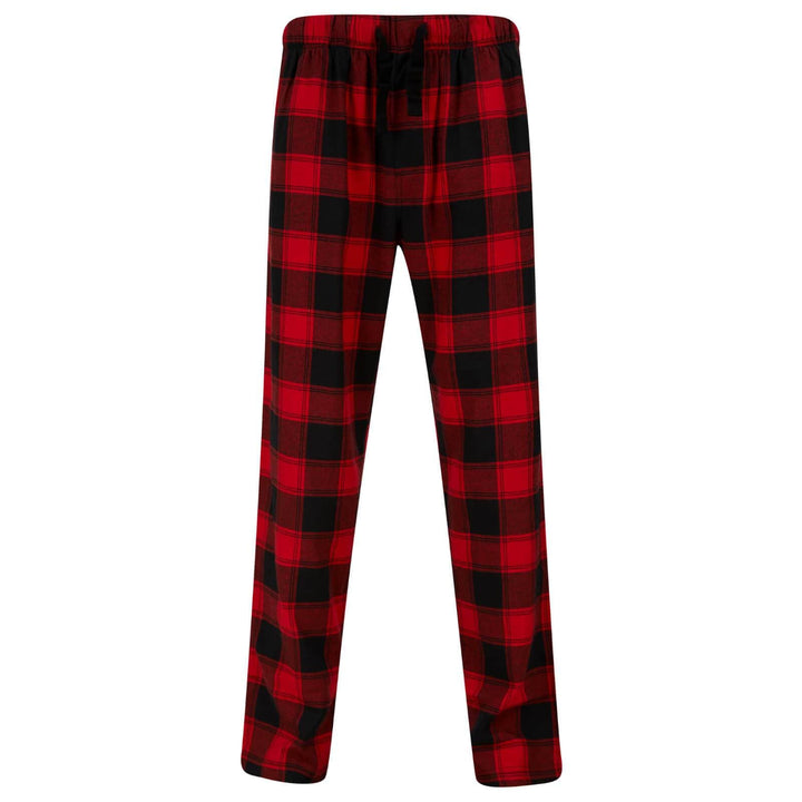 Mens Christmas Pyjama Set Santa Chimney Pocket/Check Bottoms