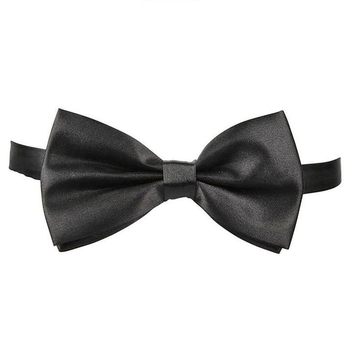 Bow Tie Adjustable Strap Fancy Dress Clown Mad Hatter Black