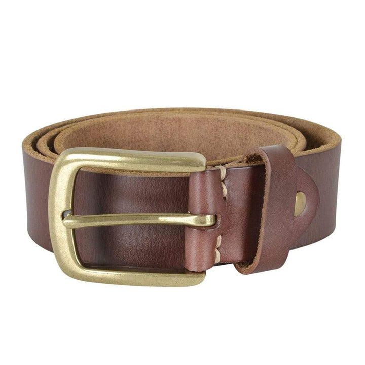 Sierra Azure Hunter Mens Leather Belt 32 Inch - 44 Inch Brown / 32"