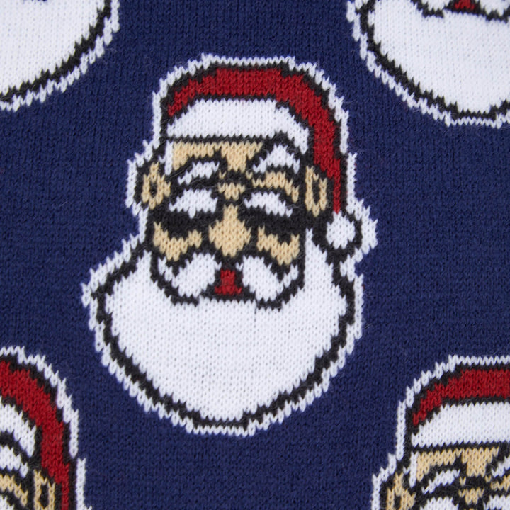 Kids Novelty Small Santa Heads Christmas Jumper