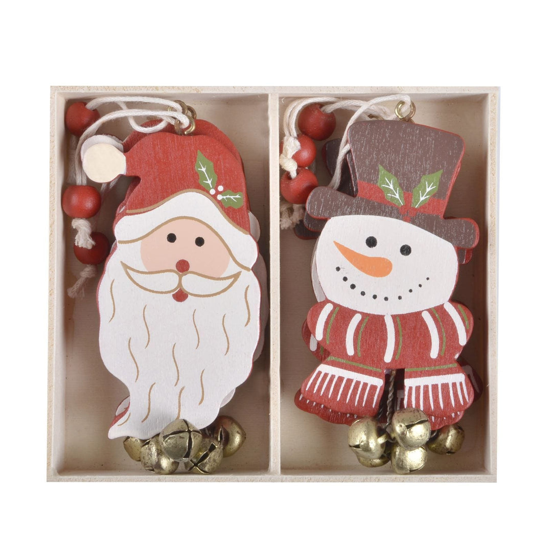 Christmas Tree Decoration Hanging Pack Boxed Xmas Ornaments Santa Snowman