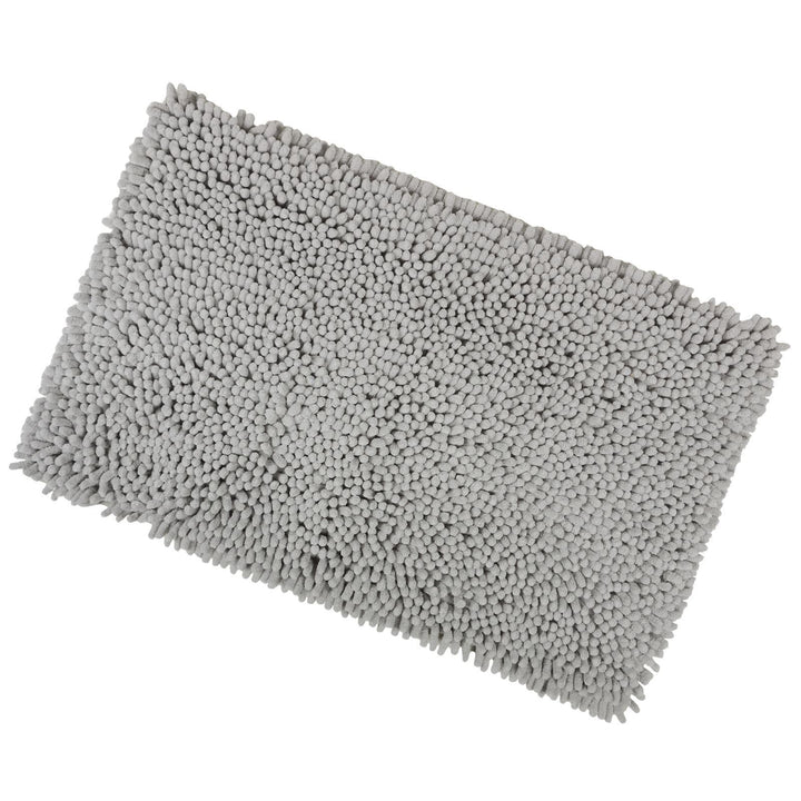 Absorbent Thick Shaggy Loop Noodle Non Slip Bathroom Bath/Shower Mat Grey / 40x60cm